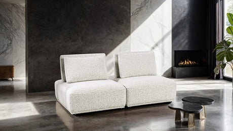 Stavanger Light Gray 2-Seater - Ornate Home