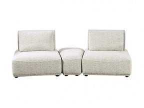 Stavanger Light Gray 2-Seater  w/Ottoman - Ornate Home