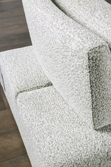 Stavanger Light Gray 2-Seater w/Square Ottoman - Ornate Home