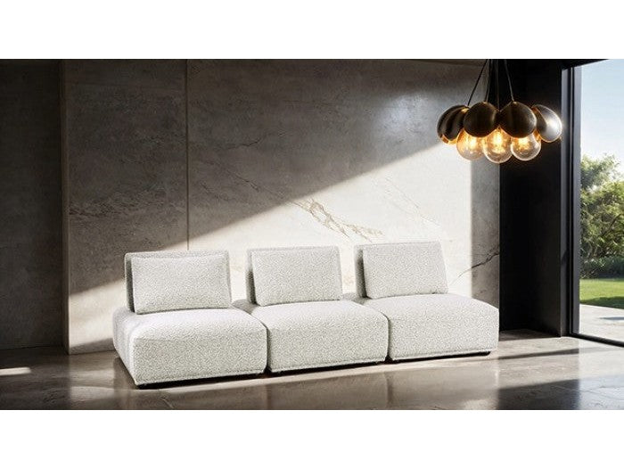 Stavanger Light Gray 3-Seater - Ornate Home