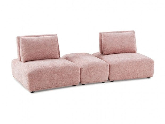 Stavanger Pink 2-Seater w/Rect. Ottoman - Ornate Home