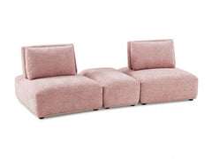 Stavanger Pink 2-Seater w/Rect. Ottoman - Ornate Home