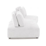Stavanger White 2-Seater w/Ottoman - Ornate Home