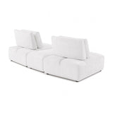 Stavanger White 2-Seater w/Ottoman - Ornate Home