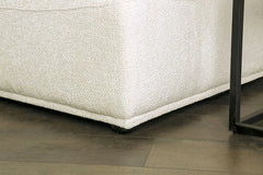 Stavanger White  Curved 3-Seater - Ornate Home