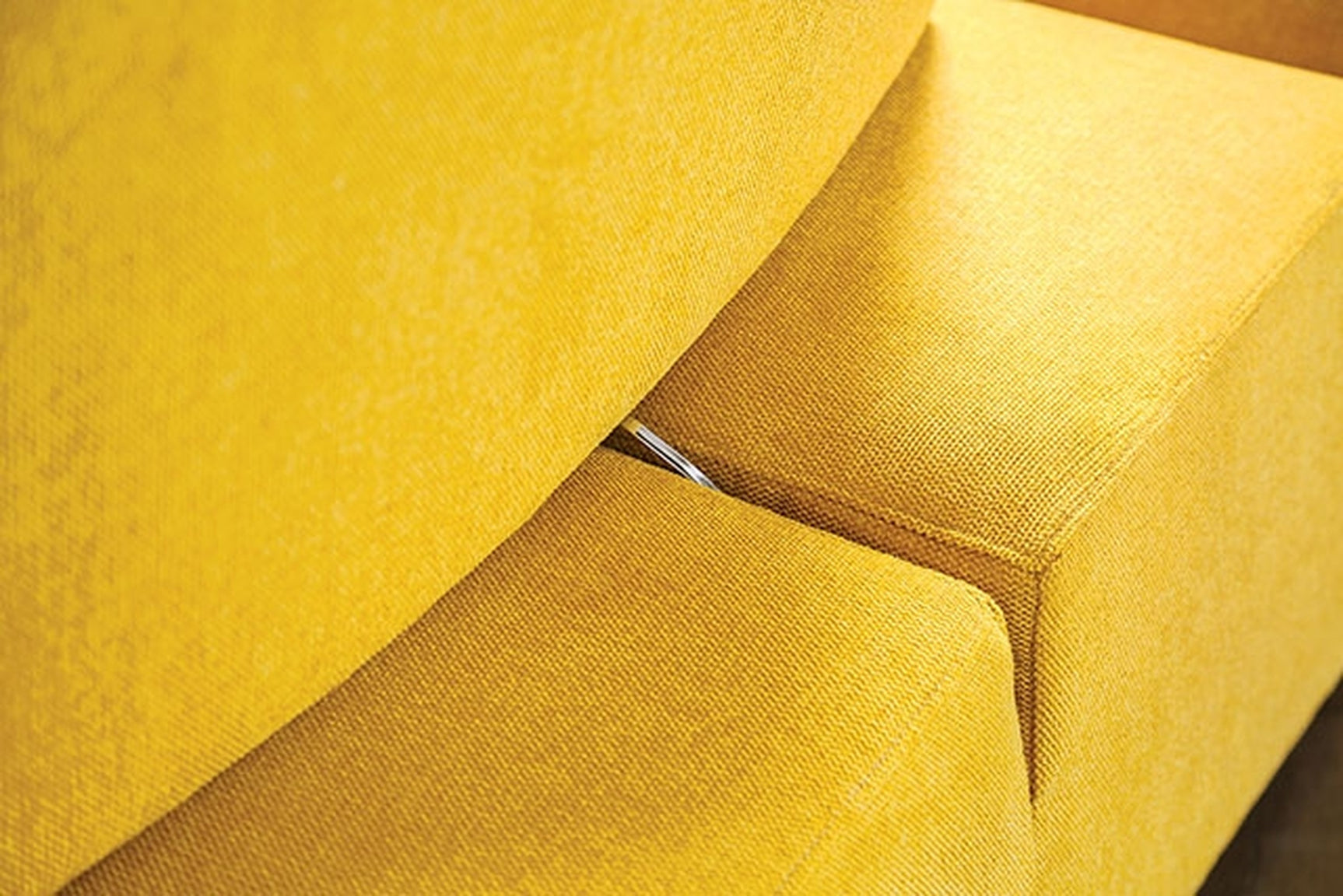 Stavanger Yellow 2-Seater w/ Square Ottoman - Ornate Home