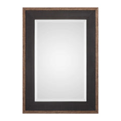 Staveley Rustic Black Mirror - Ornate Home