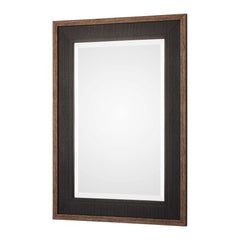 Staveley Rustic Black Mirror - Ornate Home