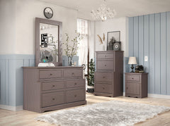 Stavros Gray Nightstand - Ornate Home