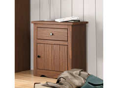 Stavros Mahogany Nightstand - Ornate Home
