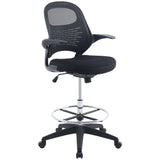 Stealth Black Drafting Chair - Ornate Home