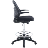 Stealth Black Drafting Chair - Ornate Home