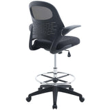 Stealth Black Drafting Chair - Ornate Home