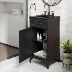 Steamforge Black 18" Bathroom Vanity - Ornate Home