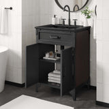 Steamforge Black 24" Bathroom Vanity - Ornate Home