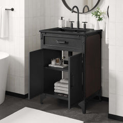 Steamforge Black 24" Bathroom Vanity - Ornate Home