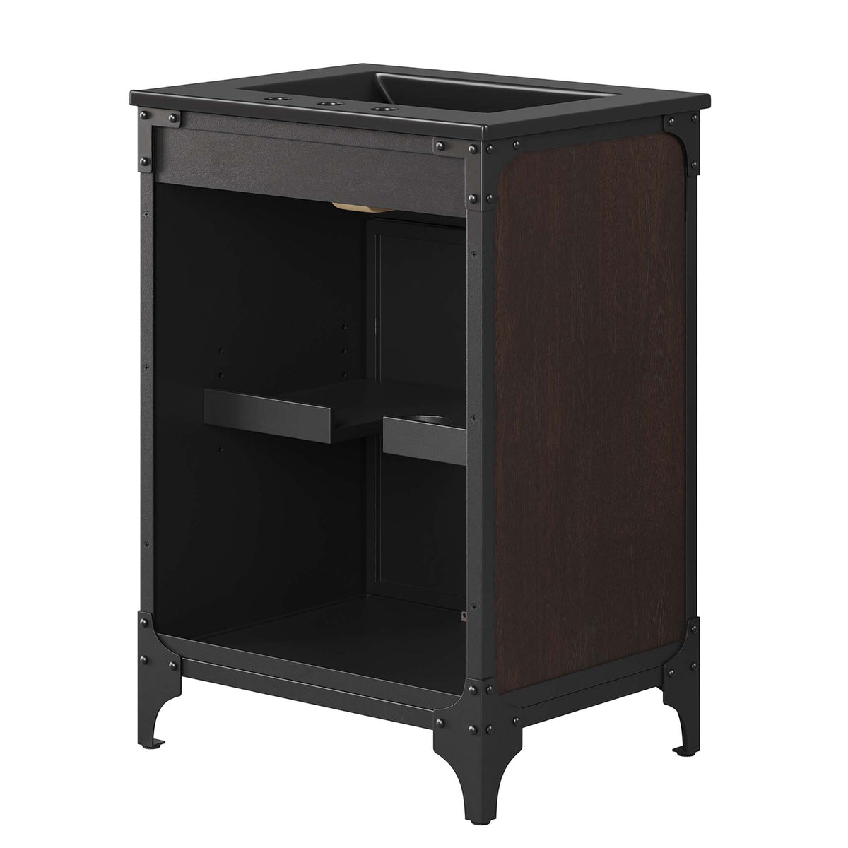Steamforge Black 24" Bathroom Vanity - Ornate Home