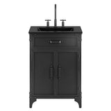 Steamforge Black 24" Bathroom Vanity - Ornate Home