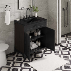 Steamforge Black 30" Bathroom Vanity - Ornate Home