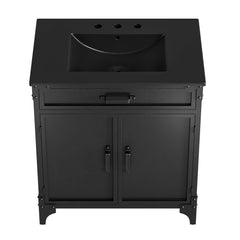 Steamforge Black 30" Bathroom Vanity - Ornate Home