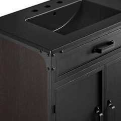 Steamforge Black 30" Bathroom Vanity - Ornate Home