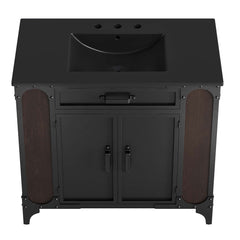 Steamforge Black 36" Bathroom Vanity - Ornate Home