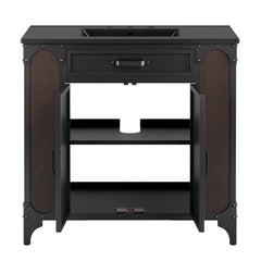 Steamforge Black 36" Bathroom Vanity - Ornate Home