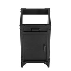 Steamforge Black/Walnut 18" Bathroom Vanity Cabinet (Sink Basin Not Included) - Ornate Home