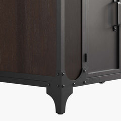Steamforge Black/Walnut 36" Bathroom Vanity Cabinet (Sink Basin Not Included) - Ornate Home