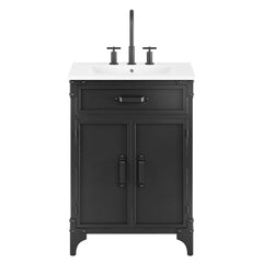 Steamforge White/Black 24" Bathroom Vanity - Ornate Home