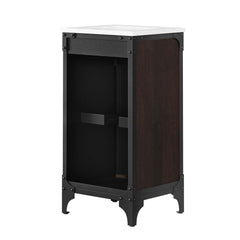 Steamforge White black 18" Bathroom Vanity - Ornate Home