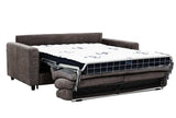 Stearns & Foster® Atillio Espresso Queen Sleeper Sofa w/ 6” Memory Foam Mattress - Ornate Home