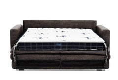 Stearns & Foster® Atillio Espresso Queen Sleeper Sofa w/ 6” Memory Foam Mattress - Ornate Home