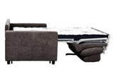 Stearns & Foster® Atillio Espresso Queen Sleeper Sofa w/ 6” Memory Foam Mattress - Ornate Home