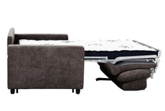 Stearns & Foster® Atillio Espresso Queen Sleeper Sofa w/ 6” Memory Foam Mattress - Ornate Home