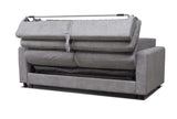 Stearns & Foster Atillio Grey Queen Sleeper Sofa w/Memory Foam Mattress - Ornate Home