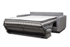 Stearns & Foster Atillio Grey Queen Sleeper Sofa w/Memory Foam Mattress - Ornate Home