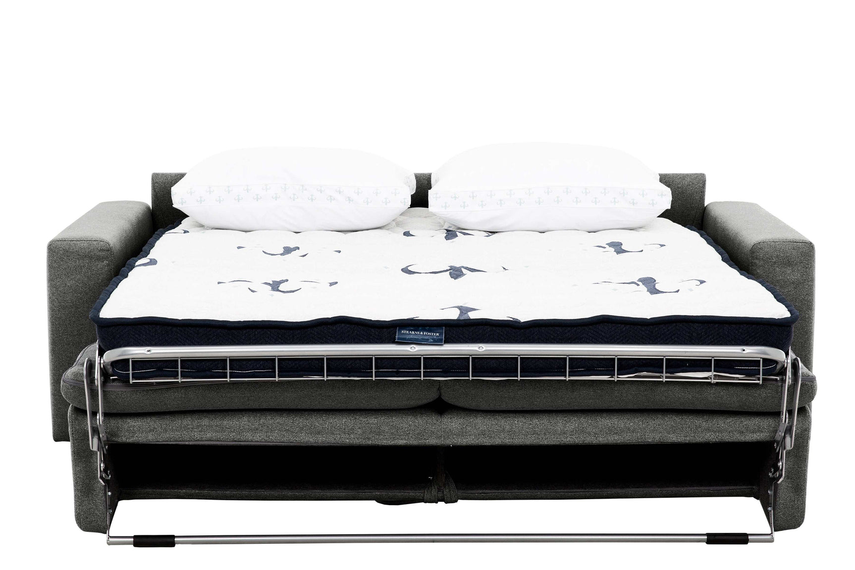 Stearns & Foster® Giotto Anthracite Full Sleeper Sofa w/ Memory Foam Mattress - Ornate Home