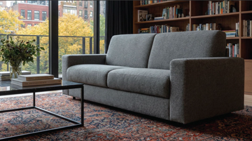 Stearns & Foster® Giotto Anthracite Full Sleeper Sofa w/ Memory Foam Mattress - Ornate Home
