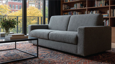 Stearns & Foster® Giotto Anthracite Full Sleeper Sofa w/ Memory Foam Mattress - Ornate Home