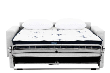Stearns & Foster® Giotto Silver Full Sleeper Sofa w/ Memory Foam Mattress - Ornate Home