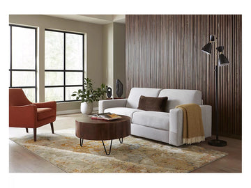 Stearns & Foster® Giotto Silver Full Sleeper Sofa w/ Memory Foam Mattress - Ornate Home
