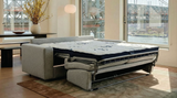 Stearns & Foster® Luca Beige Queen Sleeper Sofa w/ Pocket Coil Mattress - Ornate Home