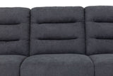 Stearns & Foster® Luca Dark Grey Queen Sleeper Sofa w/ Pocket Coil Mattress - Ornate Home