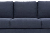 Stearns & Foster® Paolo Deep Blue Queen Sleeper Sofa w/ Memory Foam Mattress - Ornate Home
