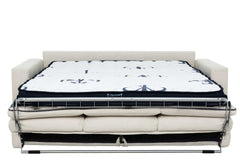 Stearns & Foster® Paolo Ivory Queen Sleeper Sofa w/ Memory Foam Mattress - Ornate Home