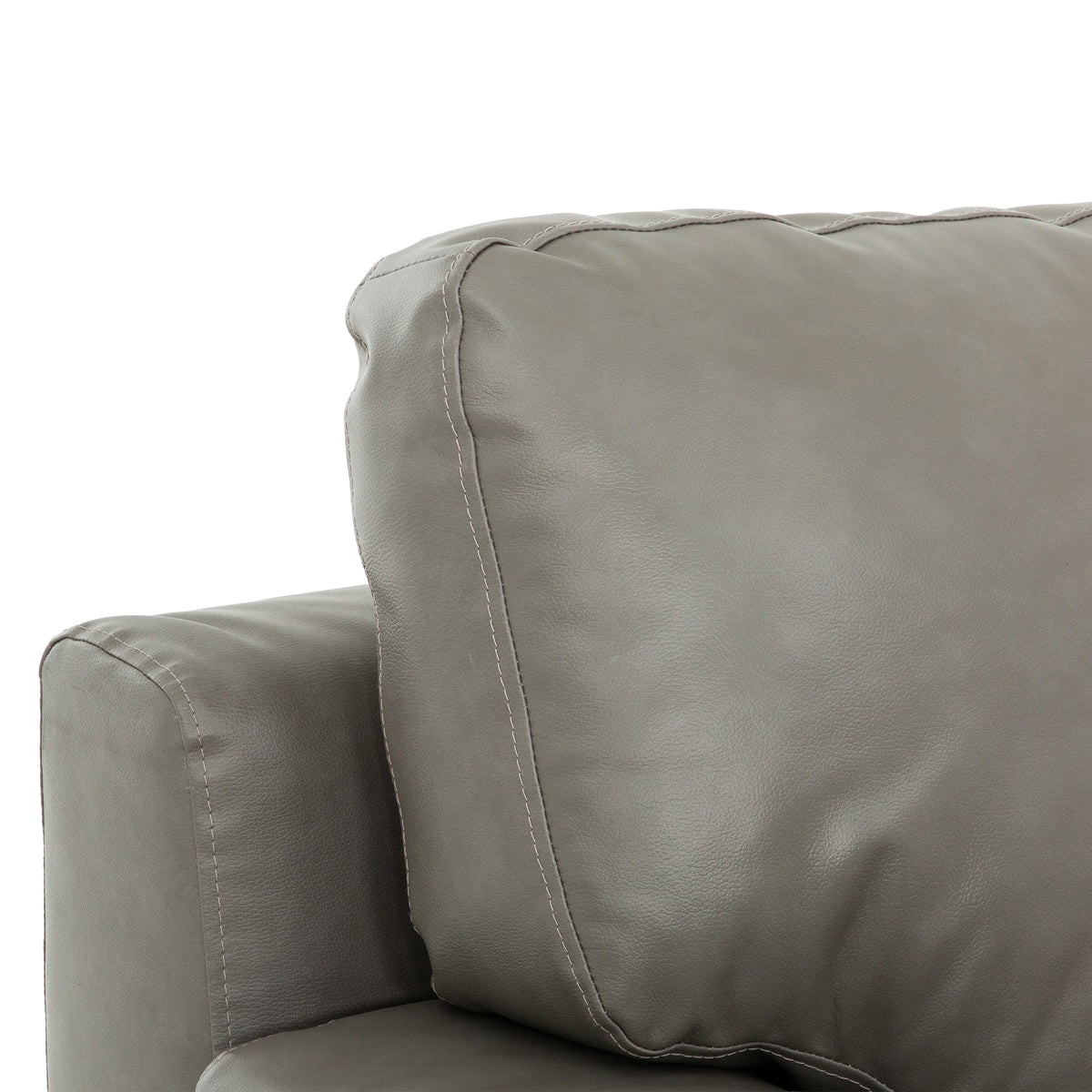Stearns & Foster Weston Gray Leather Queen Sofa Bed - Ornate Home