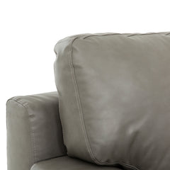 Stearns & Foster Weston Gray Leather Queen Sofa Bed - Ornate Home