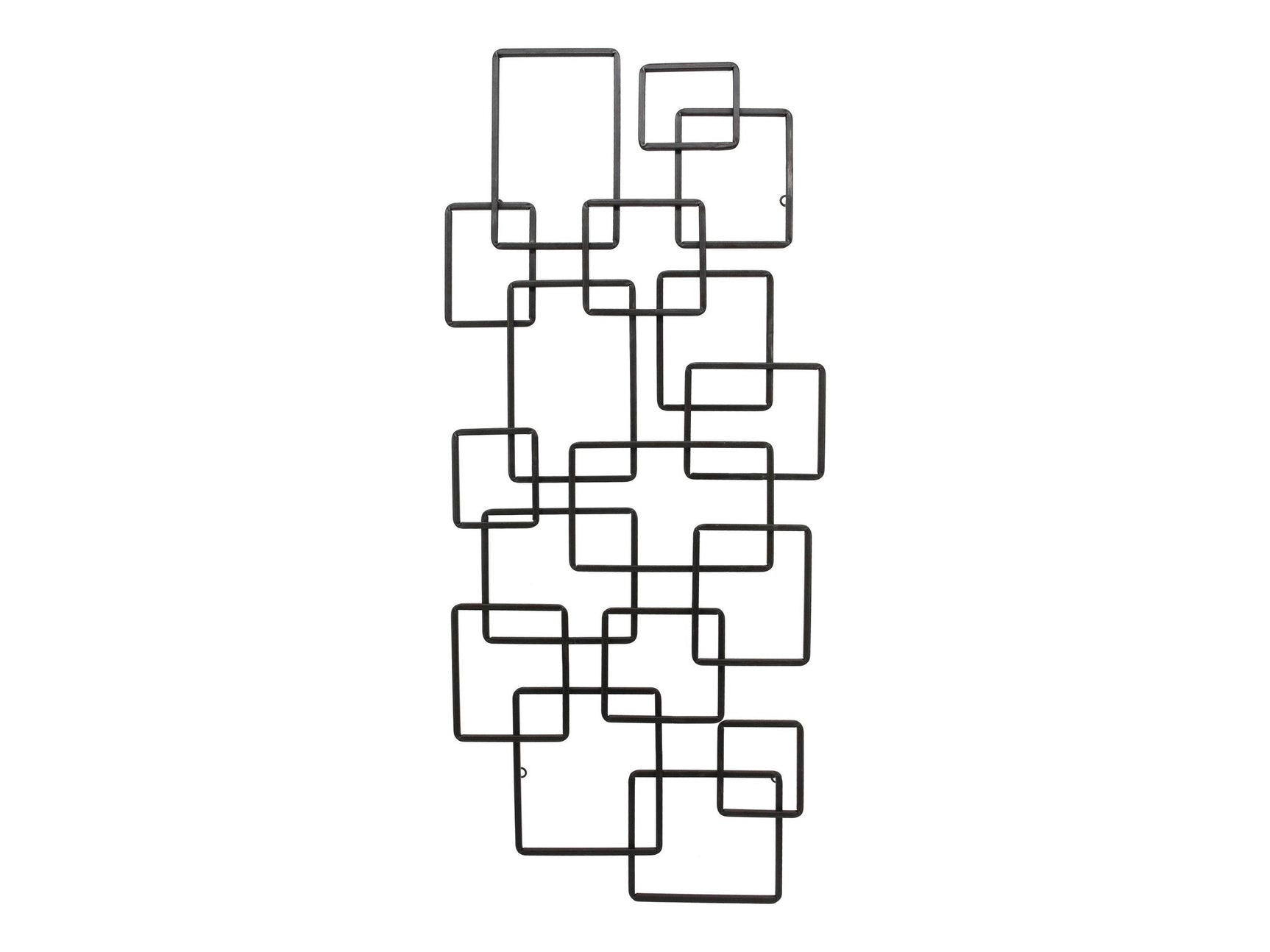 Steel Black Squares Wall Décor - Ornate Home