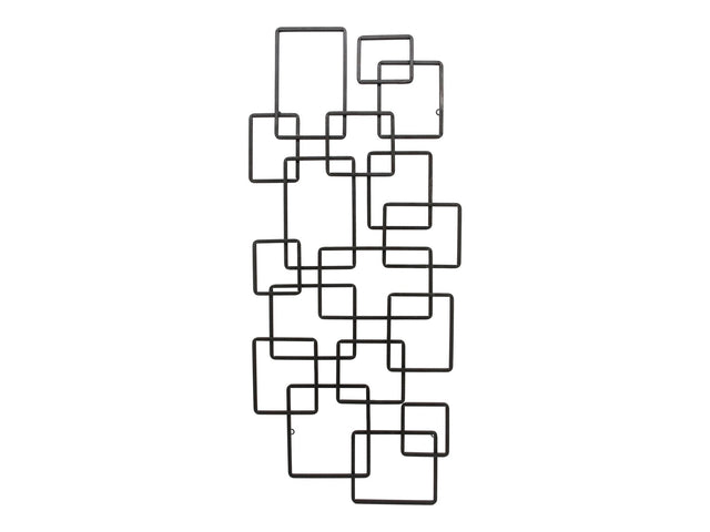 Steel Black Squares Wall Décor - Ornate Home